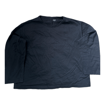Black long-sleeved top