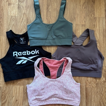 Sports bra tops (Reebok, Gymshark, Even&odd, only play) 