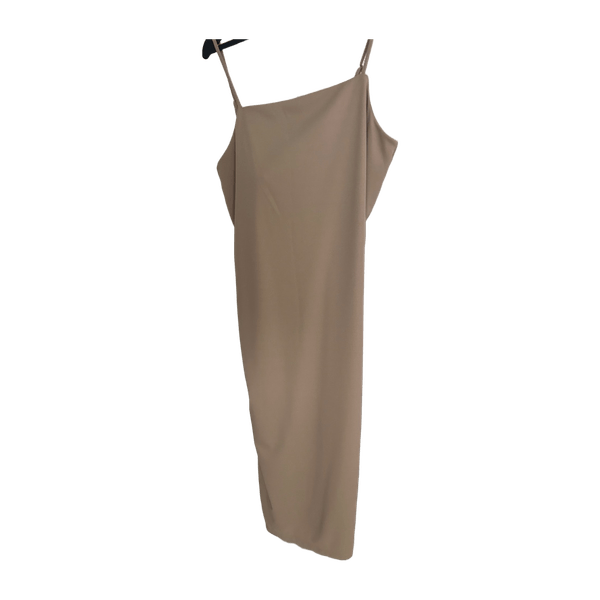 Beige sleeveless dress
