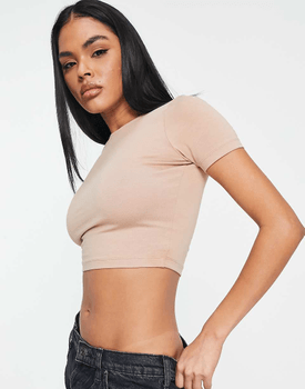 Fitted crop t-shirt