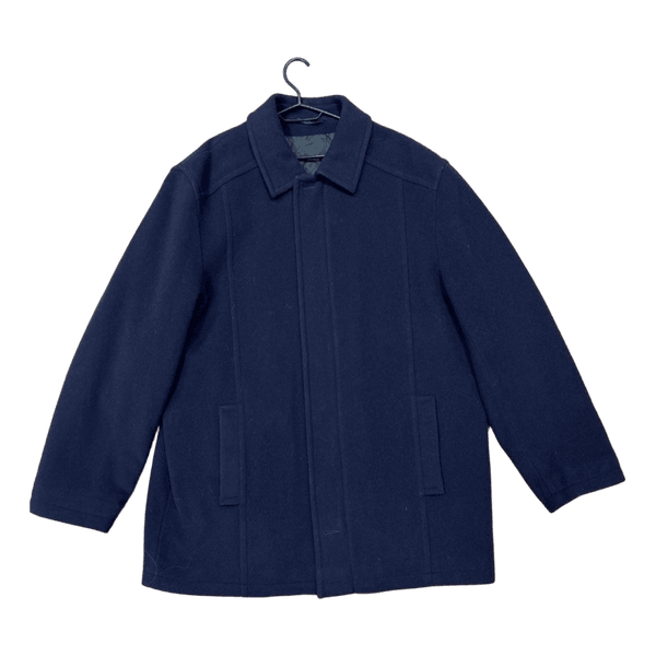 Blue wool coat