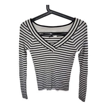 Striped long sleeve top