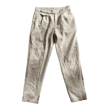 Beige tailored trousers