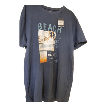 Blue print t-shirt