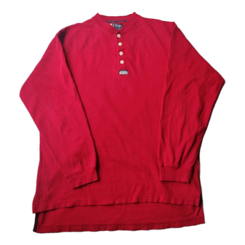 Chaps RL Henley-Paita - 90s Retro - Punainen - M
