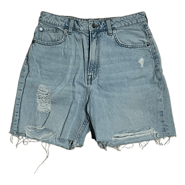 Light blue denim shorts