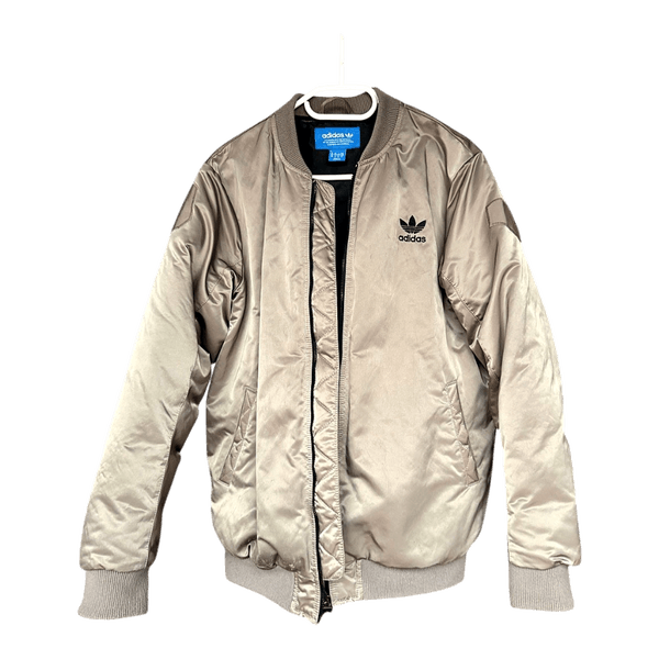 Beige Adidas bomber jacket