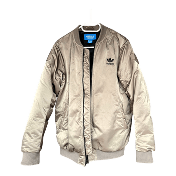 Beige Adidas bomber jacket