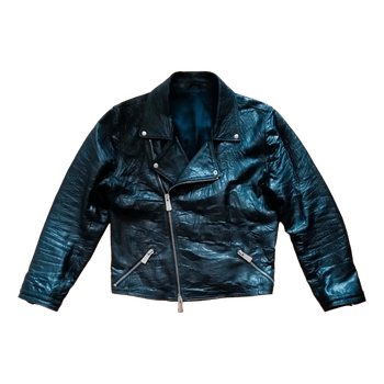 Black leather jacket