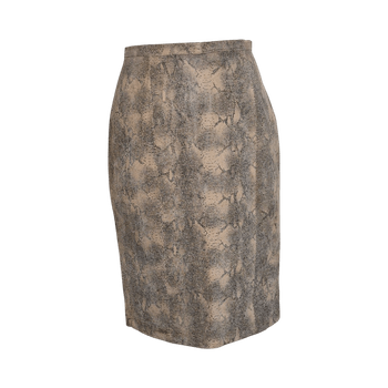 Andiata genuine leather skirt, snake print, size 36 (S)
