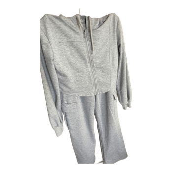 Grey zip-up lounge set