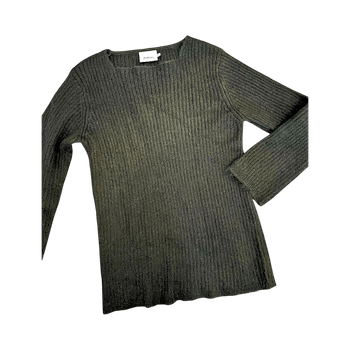 Tummanvihreä mohairneule M