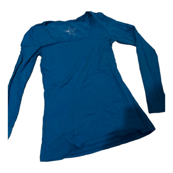 Blue long sleeve top