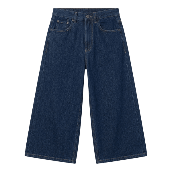Udgået mørkeblå wide shorts fra ZARA