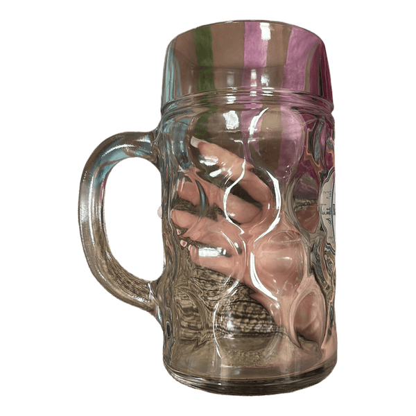 Glass beer mug