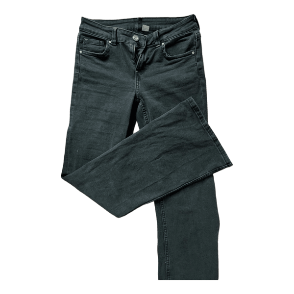 Black flared jeans