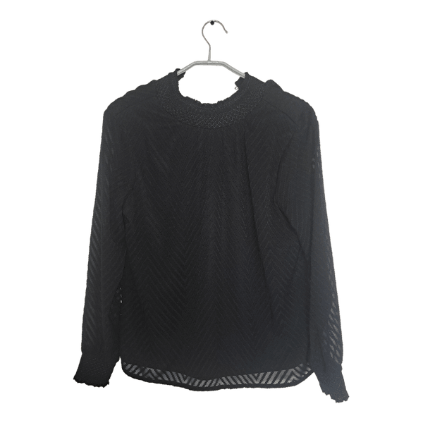Black long sleeve top