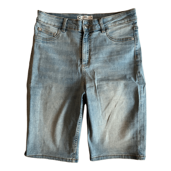 Vaaleat denim-pyöräilyshortsit