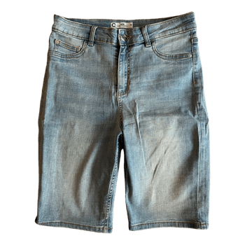 Vaaleat denim-pyöräilyshortsit