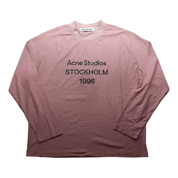 Acne Studios pink long sleeved t-shirt