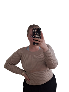 beige ribbipusero