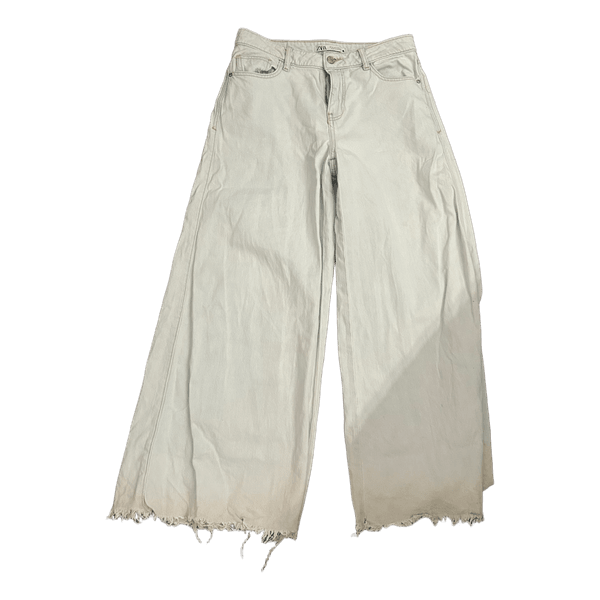 Hvide-blå jeans fra Zara udgået