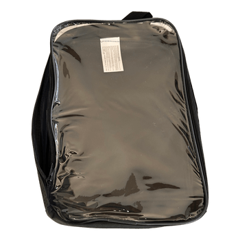 Black clear storage bag