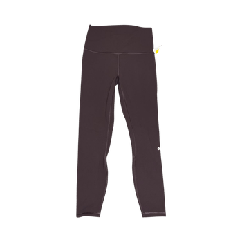 Purple high-waisted leggings