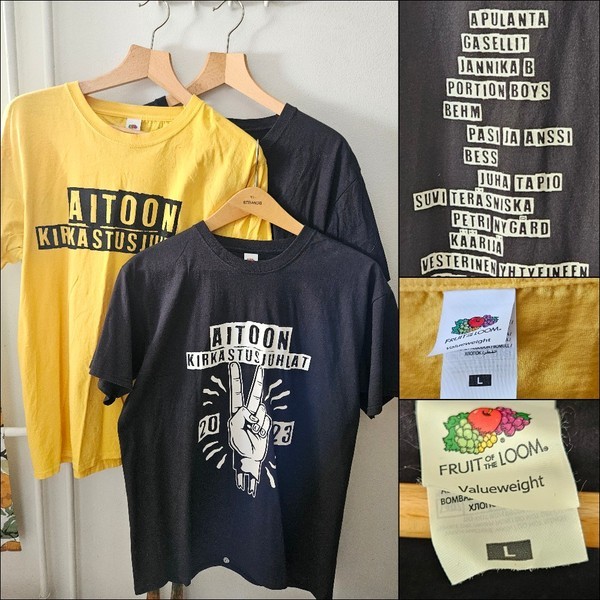 K: L Aitoon Kirkastusjuhlat t-paita paidat paitoja