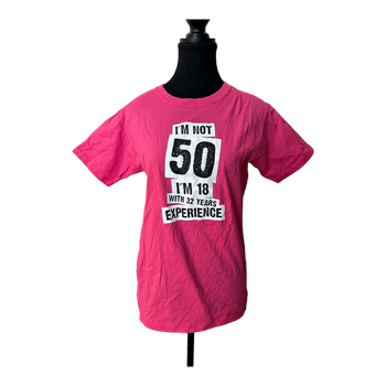 Pinkki printti t-paita