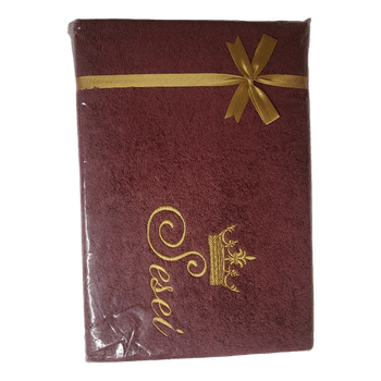 Burgundy cotton towel
