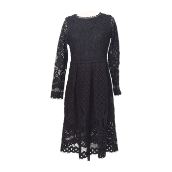 Musta pitsimekko dress
