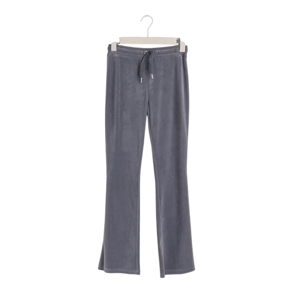 Grey velour trousers