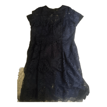 Navy lace dress