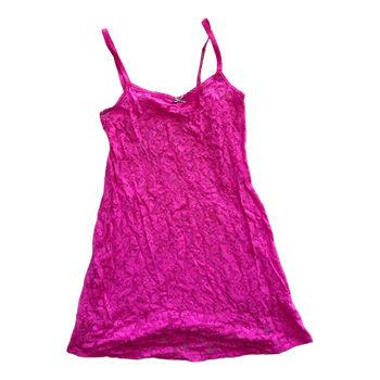 Pinkki pitsinen slipmekko