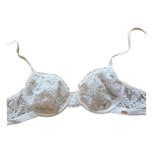 White lace bra