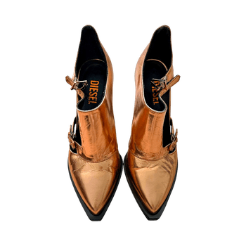 Diesel metallic heels