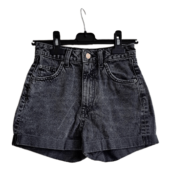 Grey denim shorts