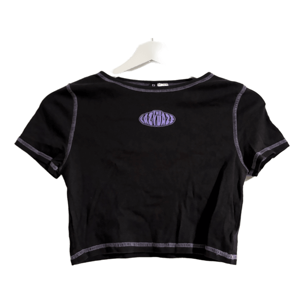Black crop t-shirt