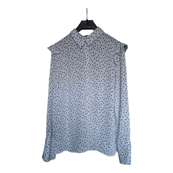 White polka dot blouse