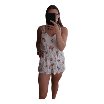 Floral print playsuit