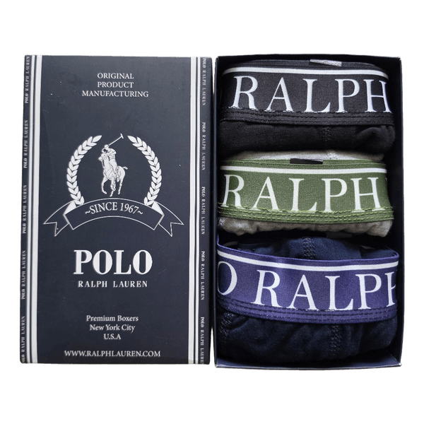 Polo Ralph Lauren bokseriai vyrams, vyriškas apatinis trikotažas, 3vnt, m dydis