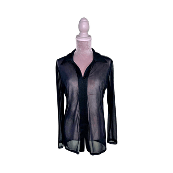 Orsay Black Sheer Shirt