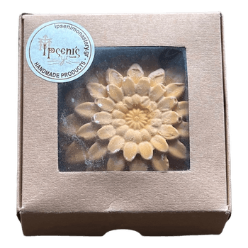 Yellow flower shaped soap