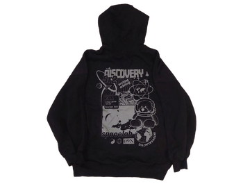 Black NASA graphic hoodie