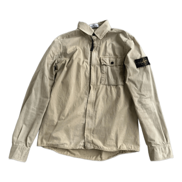 Beige Stone Island overshirt