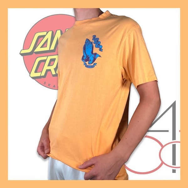 Santa Cruz Pray For Me Hand T-Shirt