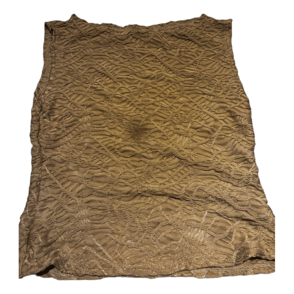 Beige ærmeløs top