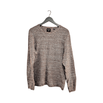 Only & Sons burgundy knitted cotton sweater