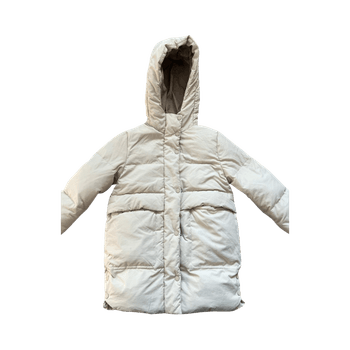 Beige untuvatakki 128